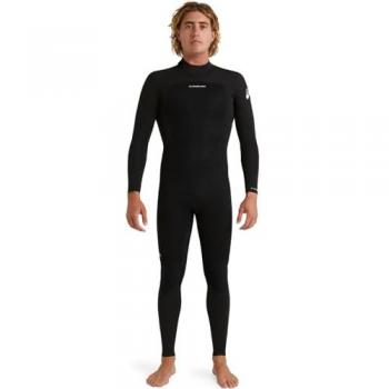 Traje neopreno Quiksilver Prologue 3/2mm negro intenso - M, manga larga, cremallera trasera, grosor de 2 mm, diseño estándar para hombres