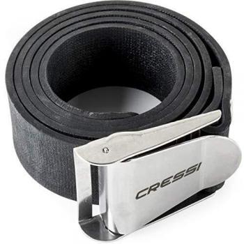 Cressi New Quick-Release Elastic Cinturón, Unisex Adulto, Negro/Negro, Talla Única