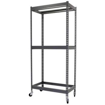Estantería Metálica para Ropa Kit Simonclothing For. Mob. Double 3/301575 Gris 3 baldas Simonrack