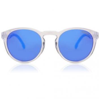Carrera 8056/S Round Acetate Sunglasses with UV Protection for Men - Transparent Gray, One Size