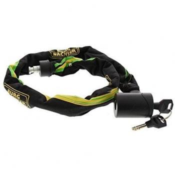 Cadena de seguridad con candado de cilindro Burg Wachter 580 90 - Amarillo
