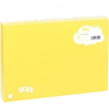 Maletín Carchivo Soft con Asa PP 40mm Amarillo