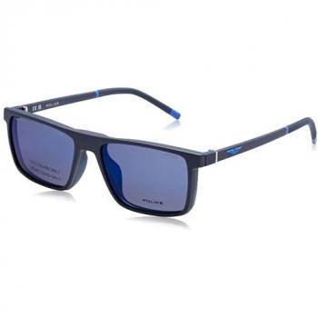 Police Polarized Sunglasses Solstice Lite 1 UPLL74 ABIP - Blue Male, Size: 54 MM
