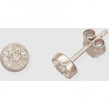 Pendientes de mujer con brillantes y diseño elegante