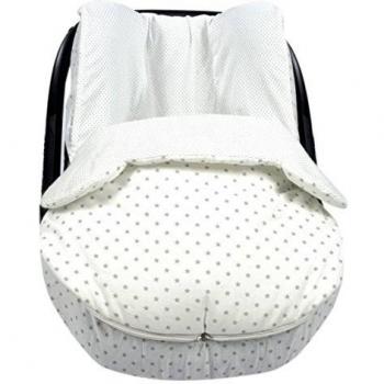 Pasito a pasito 73469 - Funda grupo 0 con saco para verano, diseño oso