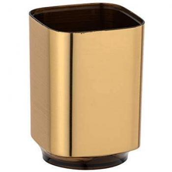 Vaso para cepillo de dientes serie Auron color dorado