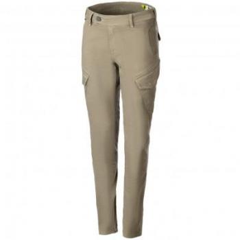 Pantalones de Moto para Mujer Alpinestars Caliber Tech Riding Verde Militar, Slim Fit, Textiles, Talla 31