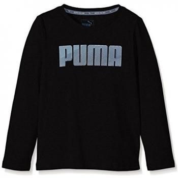 Puma Sport – Camiseta de manga larga para niño, Niño, Jr Sport Ls Tee.black, negro, 10 años