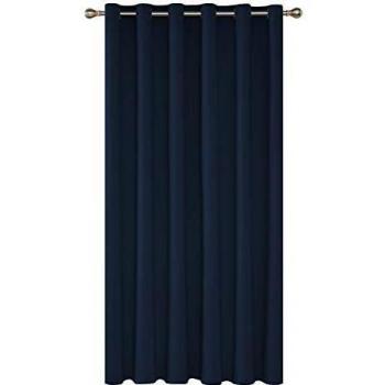 Deconovo Cortina Dormitorio, Hogar, con Aislamiento Térmico de Color Liso Decoración, con Ojales, 203x214cm