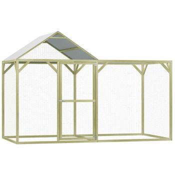 vidaXL 3x1.5x2 m Chicken Coop - Treated Pine Wood and Steel