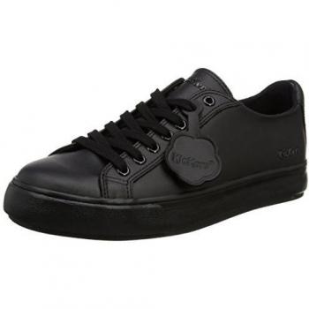 Kickers Adult Unisex Tovni Lacer Leather Black Trainers - Size: UK 6.5 / EU 40 / US 7.5