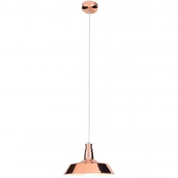 Lámpara Colgante de Cobre Tipo Cúpula E27 36 cm