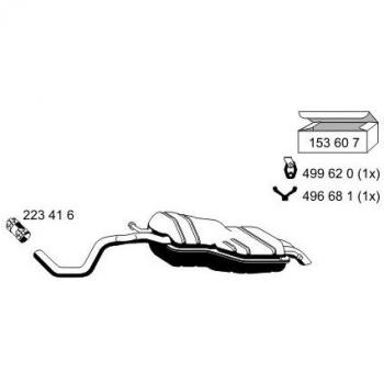 endschalldà£  ¤ mpfer sin luxes Audi, Seat, Volkswagen ESD Tubo de escape