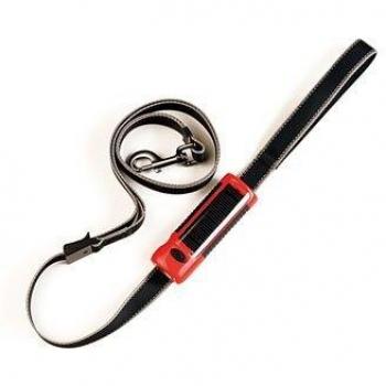patento Dog-E-Lite Rojo Lite/Negro Correa Perro Torch & plomo
