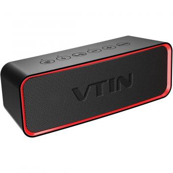 VTIN R2 - Altavoz Bluetooth Portátiles, IPX6 Impermeable, con Sonido Extra Bass y Clásico, Botones Delicados y Diseño Ultraportatil, Es Idea para Hogar, Fiesta, Coche, Viajes, Playa, Piscina.