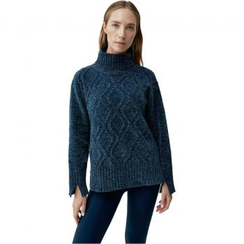 Jersey de mujer Lía Born Living Yoga, Sweatshirt Azul S-M, características: diseño cómodo, material suave y transpirable, ideal para yoga y actividades deportivas
