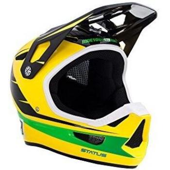 Inconnu 100% Status D-Day Casco de Bicicleta de montaña Unisex, Amarillo/Verde