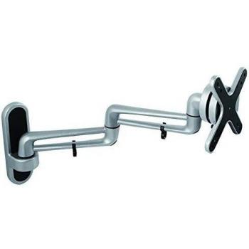 Soporte para monitor RS PRO, carga máxima 15kg, dimensiones 126mm x 126mm x 418mm, montaje mural, compatible con pantallas LCD y LED