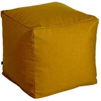 Kave Home - Puf Cuadrado Nedra 50 x 50 cm Mostaza