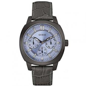 GUESS Reloj Analógico para Hombre de Cuarzo con Correa en Cuero W0660G2