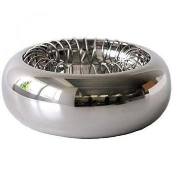 Alessi 7690 16 - Cenicero de acero, color plateado
