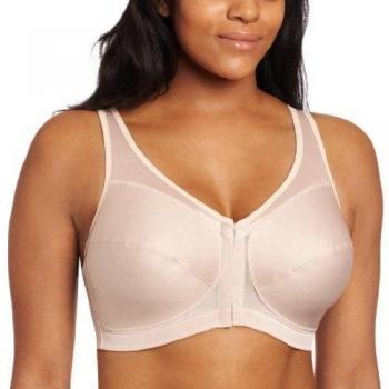 Glamorise Magic Lift Front Closure Posture Support Bra - Beige, Women's Comfort Fit