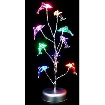 SSBY Colorful Forma Dolphin plástico lámpara de mesa , 90-240v