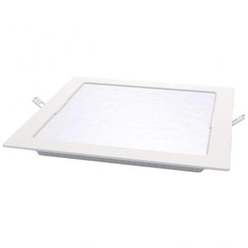 Downlight LED empotrable cuadrado blanco 22,5cm 18W 1980lm 4000K