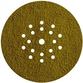 WOLFCRAFT 5635000 discos adhesivos de lijar grano 180, perforadas, para lijadores de plafones y pared PACK 5, 0 W, 0 V, Set de 5 Piezas