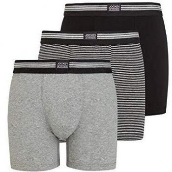 Pack de tres bóxers elásticos de cintura baja para hombre Jockey