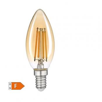 Bombilla LED Vela Vintage 4W E14 2500K - Diseño Decorativo Vintage Gsc Evolution