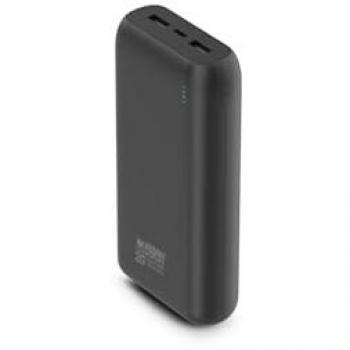 Power Bank Urban Factory 20000 mAh, USB-C y USB-A, Negro