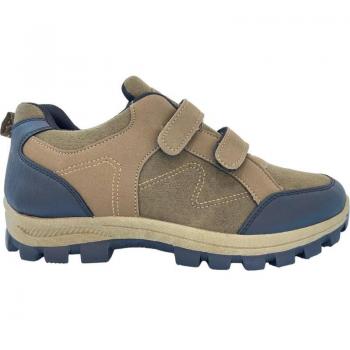 Zapatillas de deporte para hombre Breeze Huelva Trekking Velcro marrón