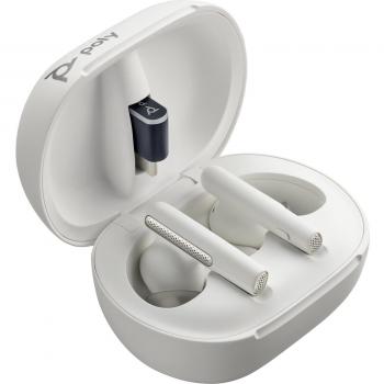Poly Voyager Free 60+ Blanco UC USB-C + Estuche táctil