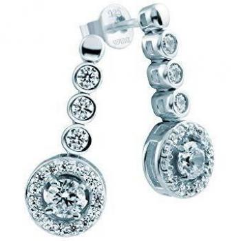 PENDIENTES DIAMONFIRE CIRCONITAS COLGANTES