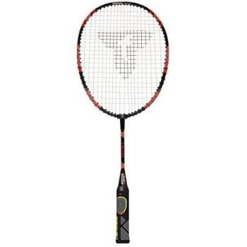 Talbot Torro Raqueta de Aprendizaje de Badminton Eli Mini, Longitud Acortada 53 cm, Mango de Aprendizaje, Cabeza en Forma de Gota, Rojo/Negro, 419612