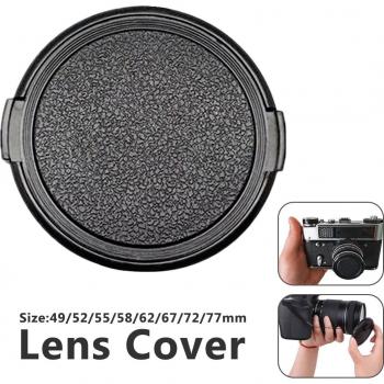 Tapa de Lente Frontal Snap-On para Cámaras Sony Alpha DSLR - 49mm, 52mm, 55mm, 58mm, 62mm, 67mm, 72mm, 77mm - Protector de