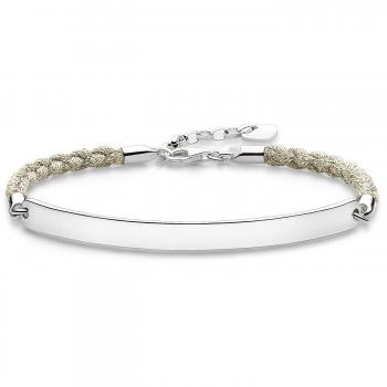 Pulsera Mujer Thomas Sabo LBA0029-173-19 Plateado Blanco 15-18 cm 19,5 cm
