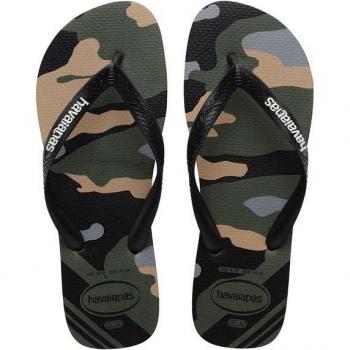 Havaianas Top Camu Men's Flip Flops - Green Olive & Black - UK 9-10 (EU 43/44)
