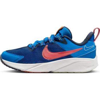 Zapatillas Deportivas Nike Star Runner 4 para Niños - Neutras, Color Azul/Rojo