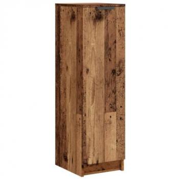 Mueble zapatero de madera de ingeniería envejecida 29,5x35x100,5cm