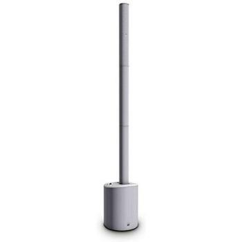 LD Systems Maui 5 GO Blanco Sistema de Columna Portátil con Batería Recargable, Subwoofer, Satélites, Mezclador Bluetooth y Monitores Activos en Vivo