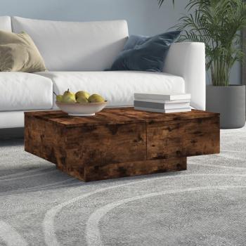 Mesa de centro vidaXL de madera de ingeniería 90x60x31 cm en colores Blanco, Negro y Gris; Mesita de Salón o Comedor o Auxiliar Mesa de Café