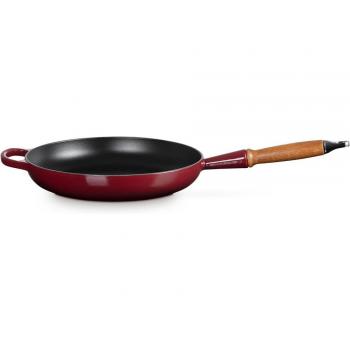 Sartén de hierro con mango de madera Le Creuset