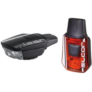 Juego de Luces Delanteras y Traseras Recargables USB Moon Mizar 40 Lumens y Alcor 15 Lumens