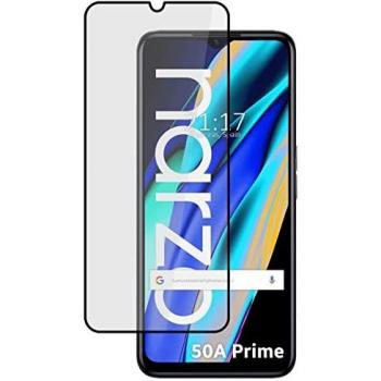 Protector Templado 5D Completo Negro para Realme Narzo 50A Prime