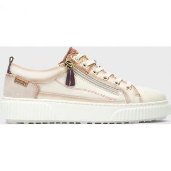 Pikolinos - Zapatillas de piel para mujer con suela extraligera y plantilla acolchada en color hielo