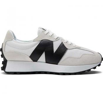 Zapatilla New Balance MS327CWB EN Blanco para Hombre, Zapatillas deportivas unisex en color blanco con diseño moderno y cómodo, suela de goma para mejor tracción, parte superior de malla y ante para transpirabilidad y