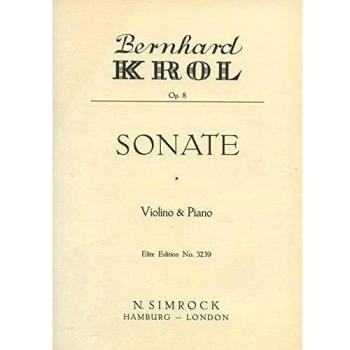 Sonata op. 8 violon