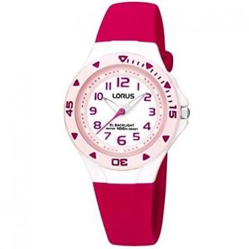 Lorus Reloj Analogico para niñas de Cuarzo con Correa en Silicona R2339DX9